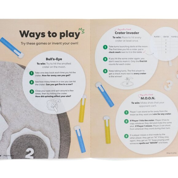 NEW KiwiCo Kiwi Co. Moon Darts Nerf Science Kit STEM DIY Craft Set Solar System - Picture 15 of 16